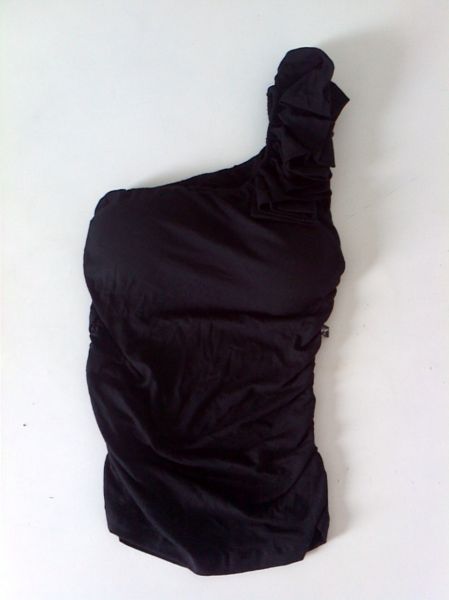 Blusa de um Ombro Malha